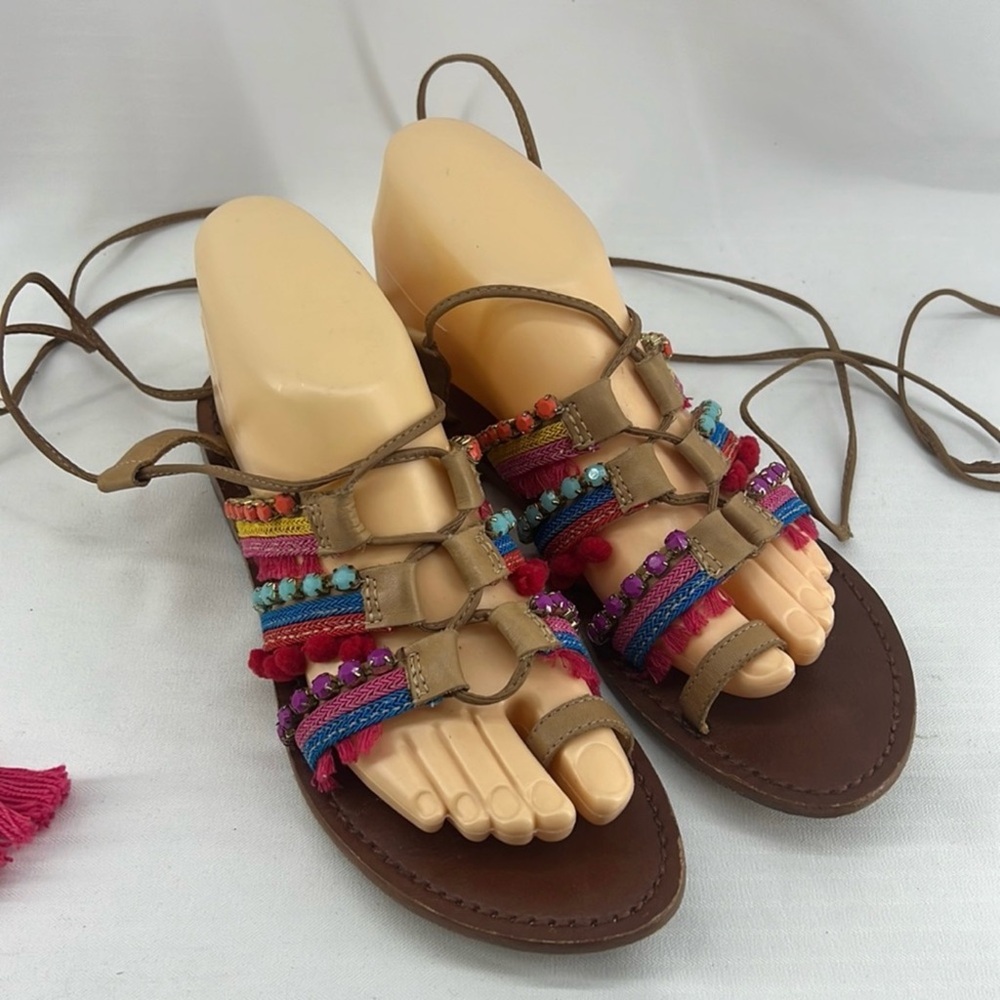 SCHUTZ Multicolor Strappy Sandals